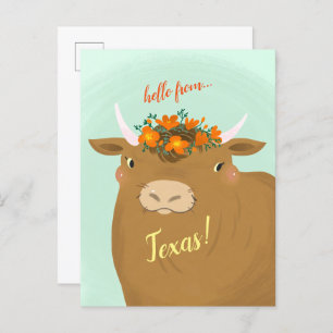 Carte postale Brown Personnaliser Bull