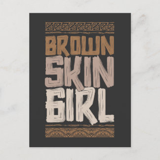 Carte Postale Brown Skin Girl