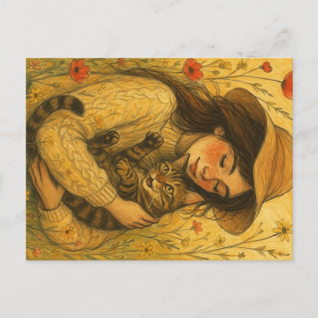 Carte Postale Brown Tabby Cat Mom (Devant)