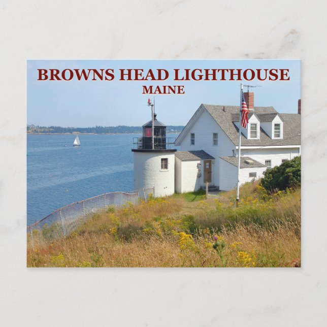 Carte Postale Browns Head Lighthouse, Maine Postcard (Devant)