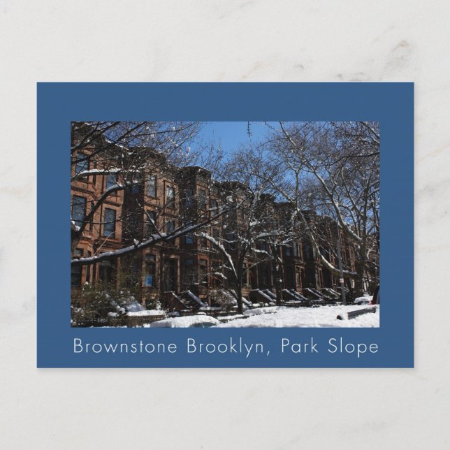Carte Postale Brownstone Brooklyn, NY (Devant)