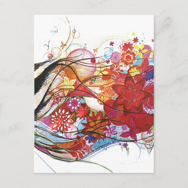 Carte Postale Bruant graphique (Devant)