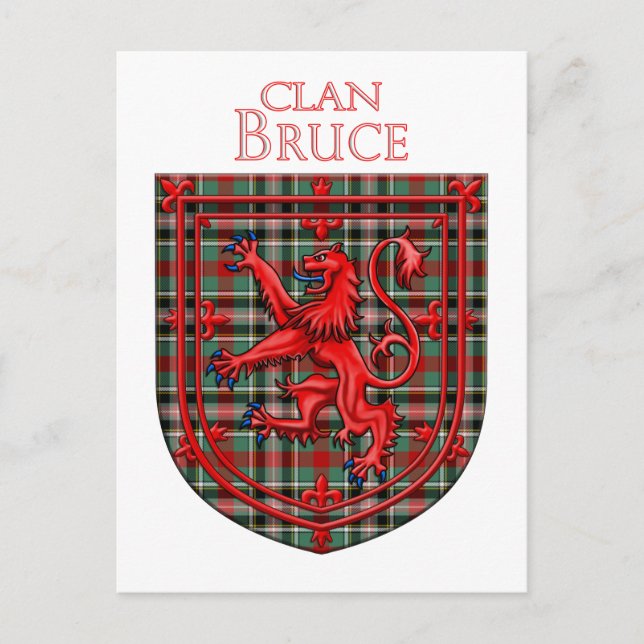 Carte Postale Bruce de Kinnaird Tartan Scottish Plaid (Devant)