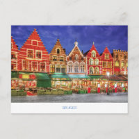 Carte postale Bruges avec Grote Markt