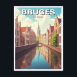 Carte Postale Bruges Belgique Canal de Voyage<br><div class="desc">Bruges, souvent appelée "Venise du Nord", est une ville de conte de fées en Belgique réputée pour son charme médiéval, ses canaux sinueux et ses rues pavées. Site classé au patrimoine mondial de l'UNESCO, Bruges est un joyau magnifiquement préservé qui transporte les visiteurs dans le temps avec son architecture gothique,...</div>