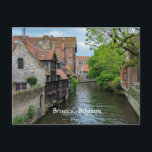 Carte Postale Bruges, Belgique (étiqueté)<br><div class="desc">Bruges,  Belgique photo de voyage paysage</div>