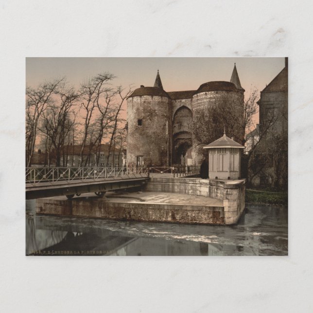 Carte Postale Bruges - Gand Gate, Belgique (Devant)