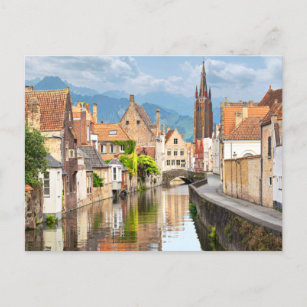 Carte Postale Bruges Ville Belgique