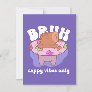 Carte Postale Bruh Capybara
