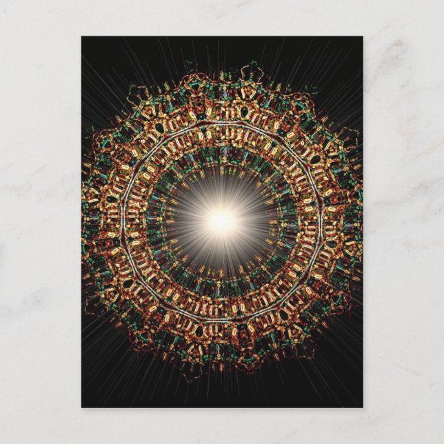 Carte Postale Brûlage de verre tendu (Devant)