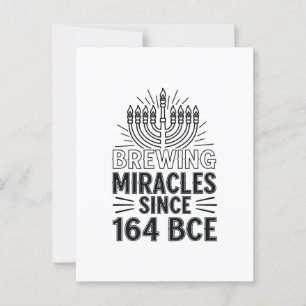 Carte Postale Brûler des miracles depuis 164 BCE Hanoukka juif
