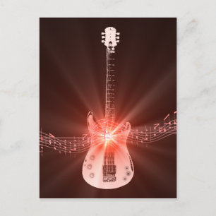 Carte Postale Brûler la guitare