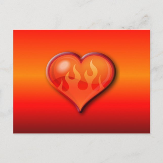 Carte Postale Brûler le coeur flamand (Devant)