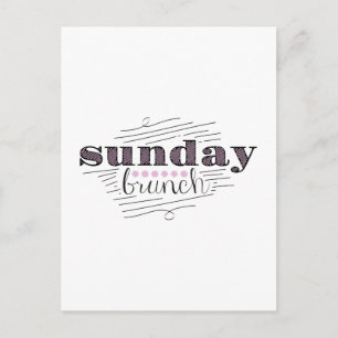 Carte Postale Brunch du dimanche