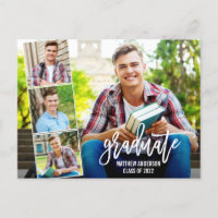 Brush Script 4 Faire-part de graduation photo