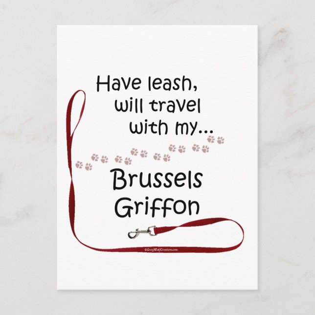 Carte Postale Brussels Travel Leash (Devant)