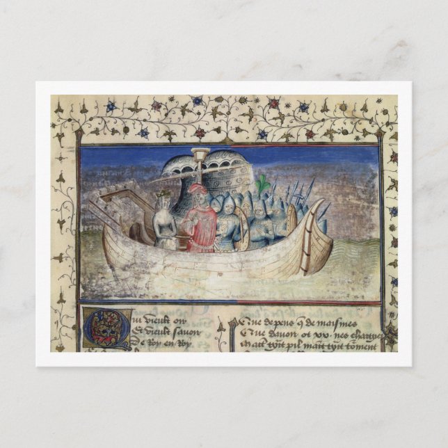 Carte Postale Brutus le cheval de Troie vole pour la Grande-Bret (Devant)