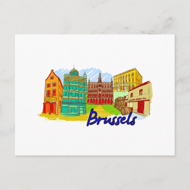 Carte Postale Bruxelles - Belgique (Devant)