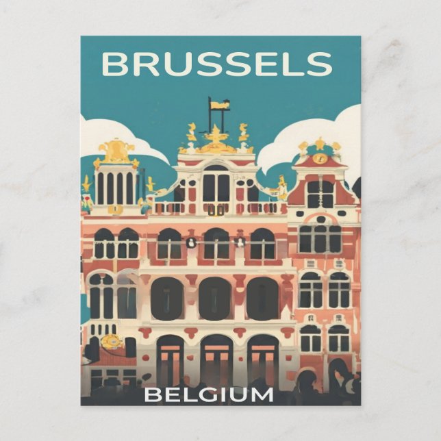 Carte Postale Bruxelles, Belgique (Devant)