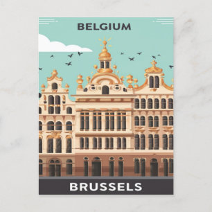 Carte Postale Bruxelles, Belgique