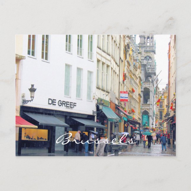 Carte Postale Bruxelles Carré du marché Quartier Latin (Devant)