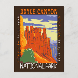 Carte Postale Bryce Canyon National Park Utah en état de détress