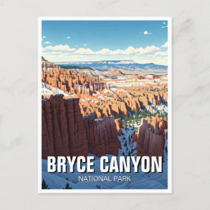Carte Postale Bryce Canyon National Park Utah Winter