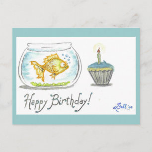 Carte Postale "Bubbly Birthday" postcard
