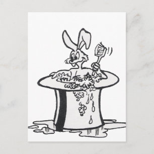 Carte Postale Bubling Bunny Coloriage Plate