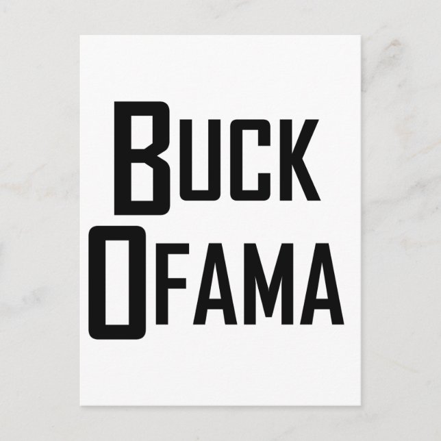 Carte Postale Buck Ofama (Devant)
