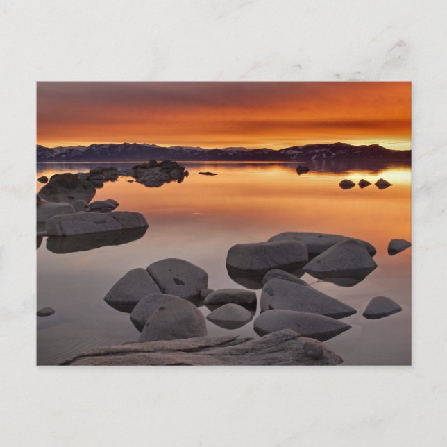 Carte Postale Buck's Beach Sunset, Lac Tahoe... (Devant)