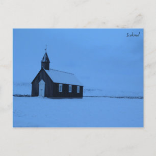 Carte Postale Búðakirkja Islande
