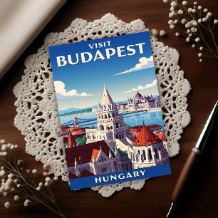 Carte Postale Budapest années 60, Hongrie Voyage Rétro