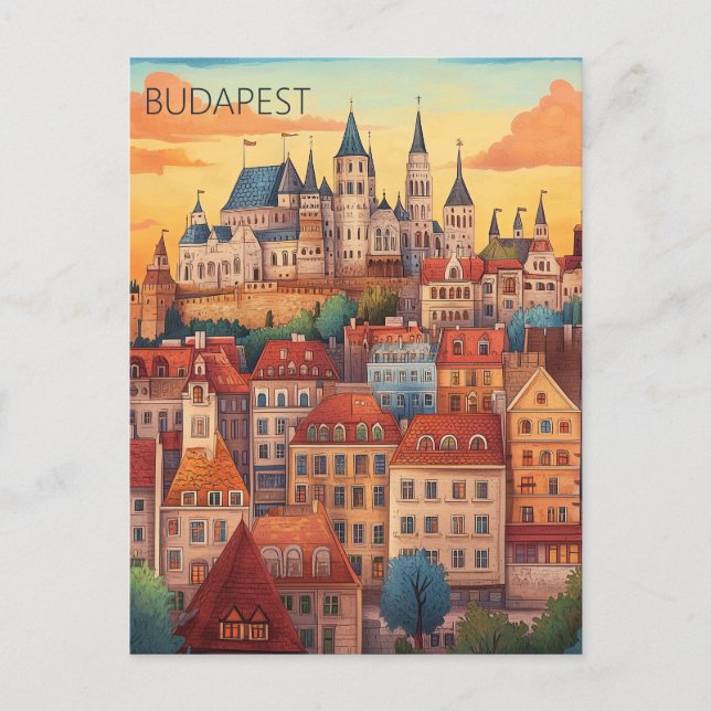 Carte Postale Budapest Hongrie (Devant)
