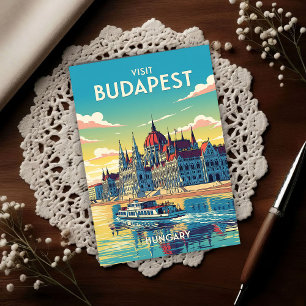 Carte Postale Budapest, Hongrie, années 1960, voyage vintage 