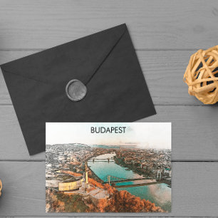 Carte Postale Budapest Hongrie Danube Panorama