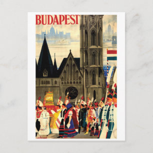 Carte Postale Budapest, Hongrie. Les gens en costumes folkloriqu