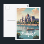 Carte Postale Budapest Hongrie Lieu de voyage célèbre<br><div class="desc">Budapest Hongrie Vintage Lieu de voyage célèbre</div>