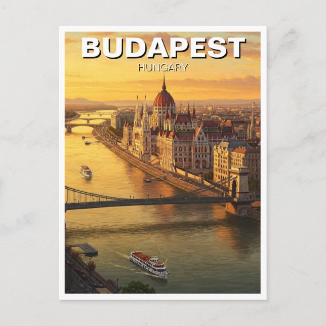 Carte Postale Budapest Hongrie Parlement Voyages (Devant)