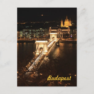 Carte Postale Budapest la nuit