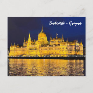 Carte Postale Budapest merveilleuse pendant la nuit