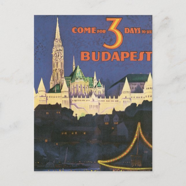 Carte Postale Budapest vintage (Devant)