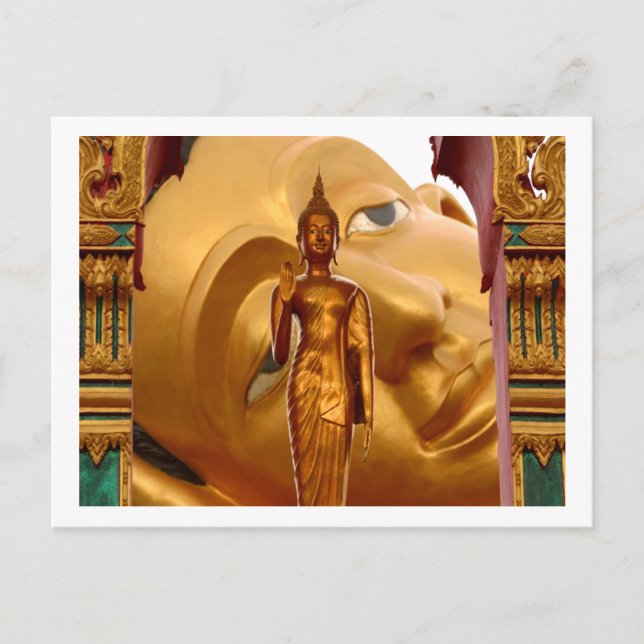 Carte Postale Buddha Thaïlande Tranquillité Serenity (Devant)