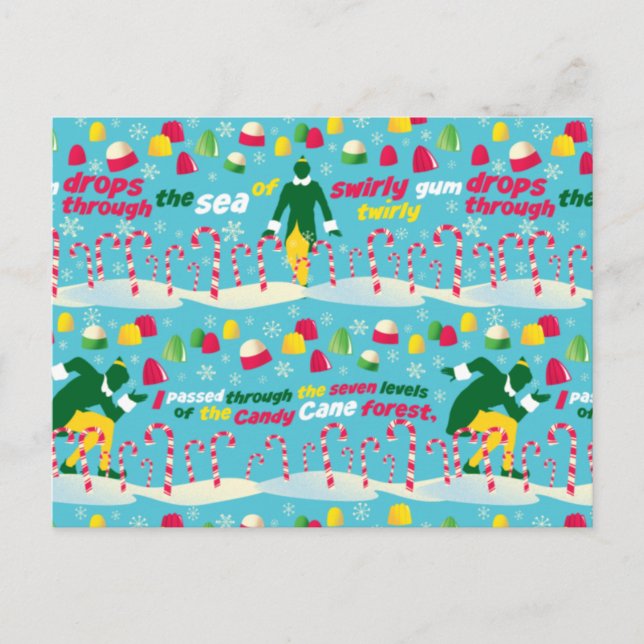 Carte Postale Buddy le Motif Elf Candy (Devant)