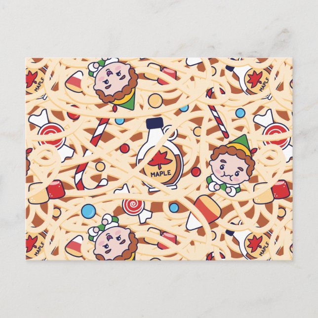 Carte Postale Buddy l'Elf | Motif de Joie de Noël (Devant)