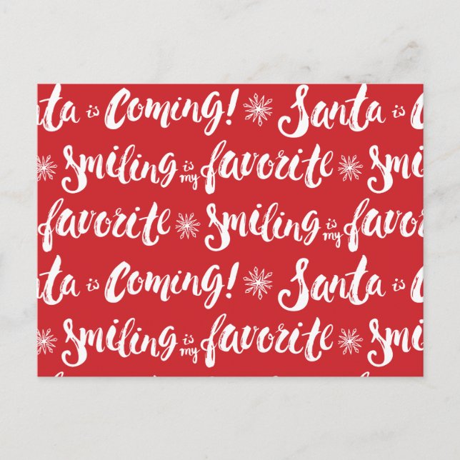 Carte Postale Buddy l'Elfe | Sourire est mon Motif favori (Devant)