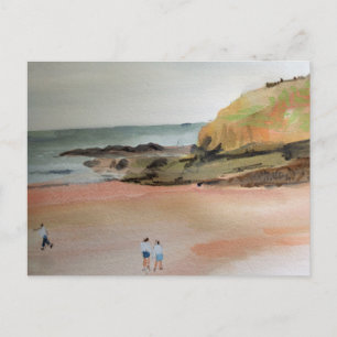 Carte Postale Bude, Cornouailles, Plage, Suffolk, Art côtier