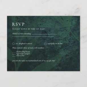 Carte Postale BUDGET All-in-1 Rustique Mariage vert émeraude