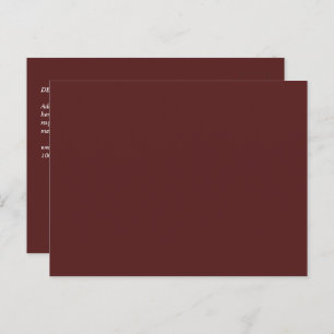 Carte Postale Budget Bourgogne RSVP Monochrome Élégant Simple