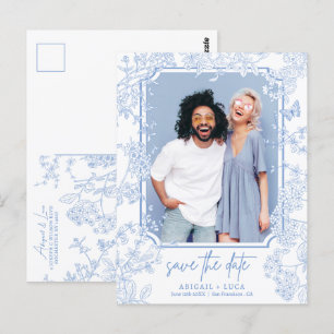 Carte Postale Budget Chinoiserie Toile Mariage Enregistrer Date 